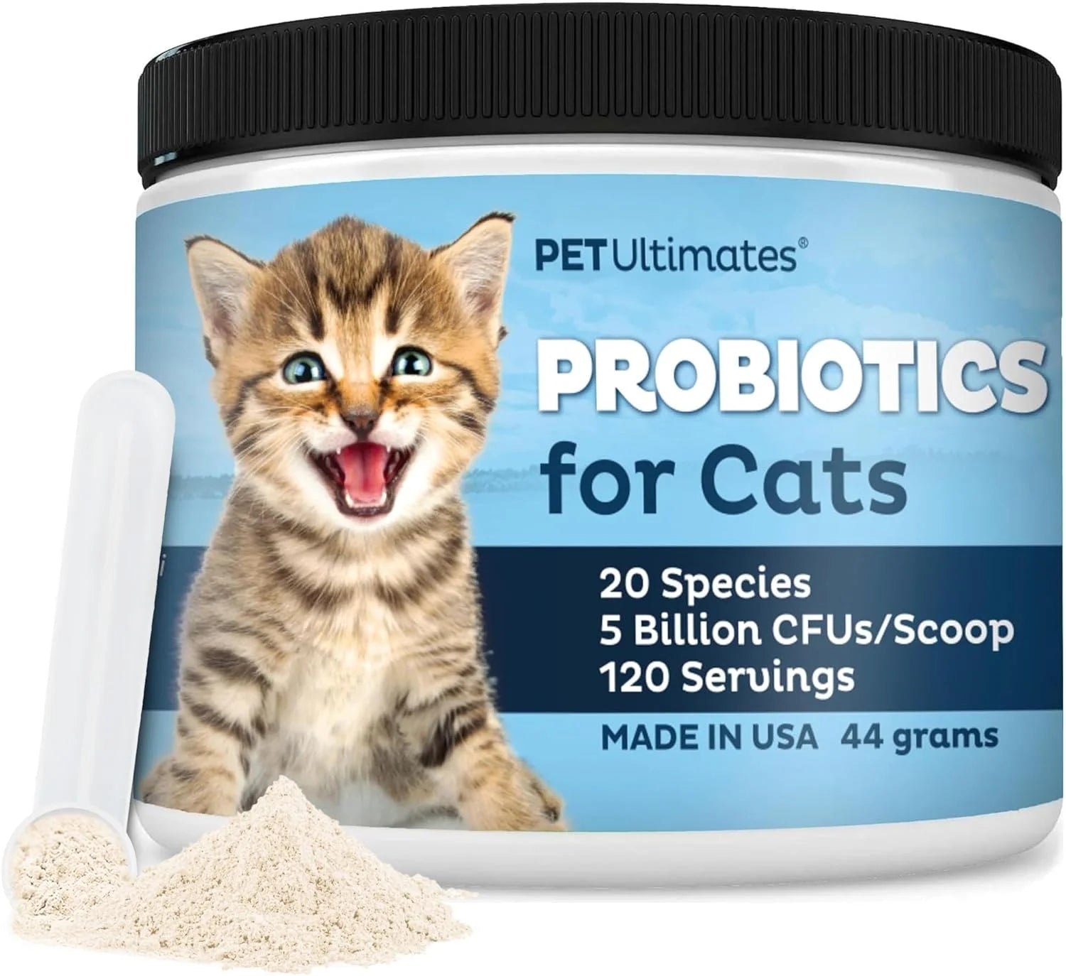 Cat Probiotics Powder with Digestive Enzymes for Cats Digestive Health Supplement 44g