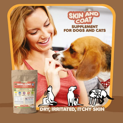 Skin & Coat Support – Fish Oil Formula for Dogs & Cats with Itch Relief