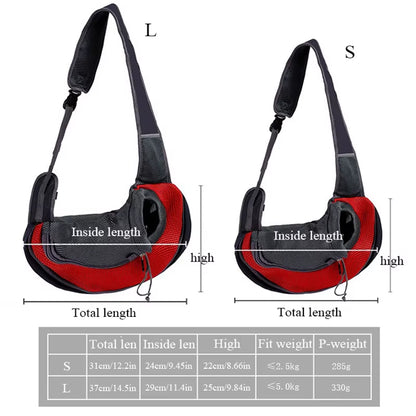 Breathable Cat Travel Bag – Portable Crossbody Shoulder Backpack for Pets