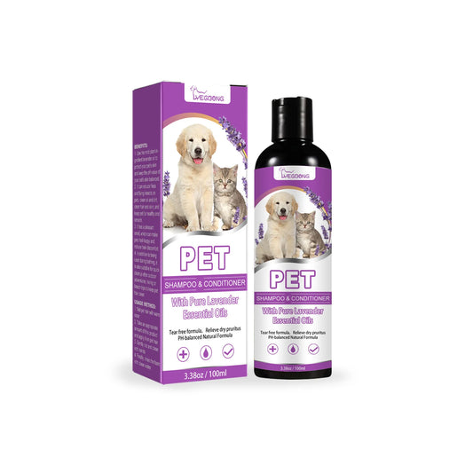 Soothing Dog Shampoo – PH-Balanced Flea Treatment & Hair Softening Wash