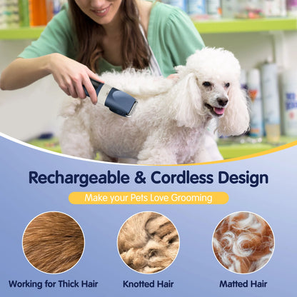 Quiet Electric Pet Clippers – Professional Grooming Kit for Dogs & Cats