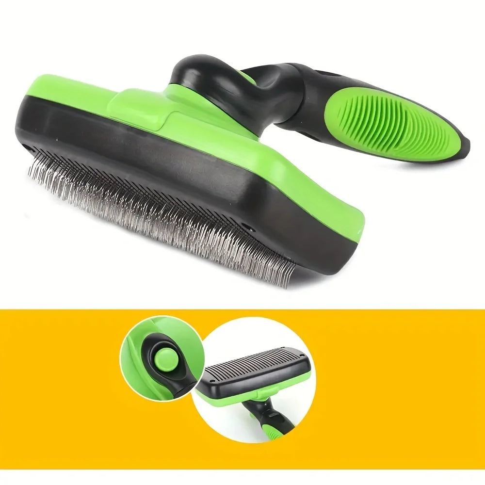 Self-Cleaning Pet Grooming Brush – Shedding Comb for Dogs & Cats
